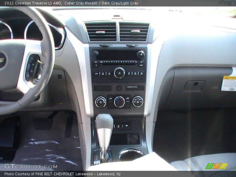 Cyber Gray Metallic / Dark Gray/Light Gray 2012 Chevrolet Traverse LS AWD