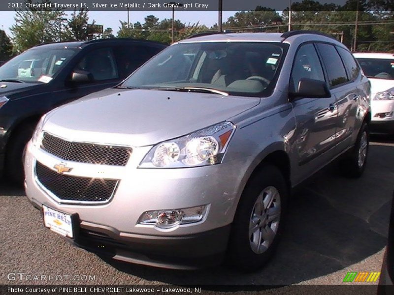 Silver Ice Metallic / Dark Gray/Light Gray 2012 Chevrolet Traverse LS