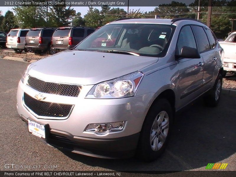 Silver Ice Metallic / Dark Gray/Light Gray 2012 Chevrolet Traverse LS