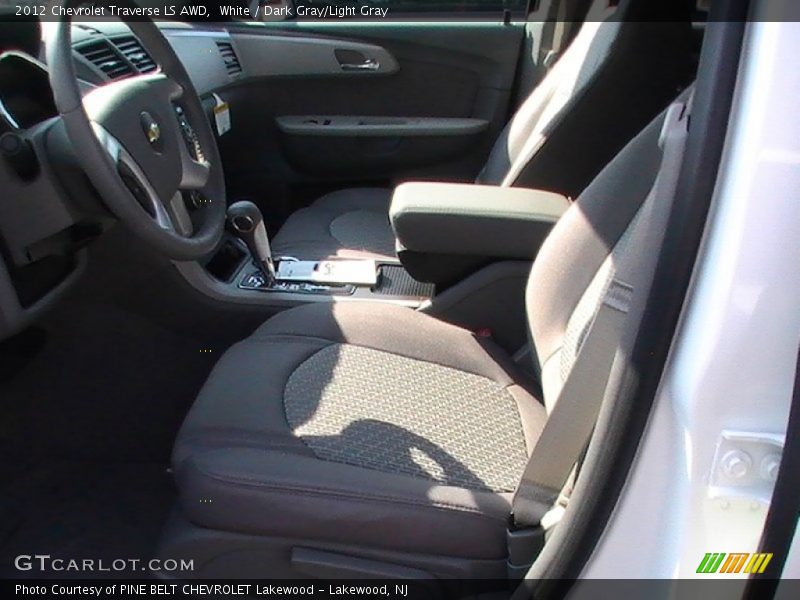 White / Dark Gray/Light Gray 2012 Chevrolet Traverse LS AWD