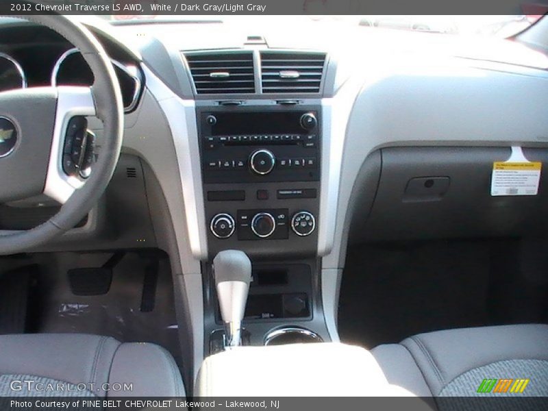 White / Dark Gray/Light Gray 2012 Chevrolet Traverse LS AWD