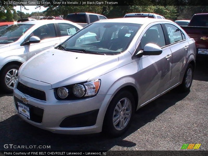 Silver Ice Metallic / Jet Black/Dark Titanium 2012 Chevrolet Sonic LS Sedan