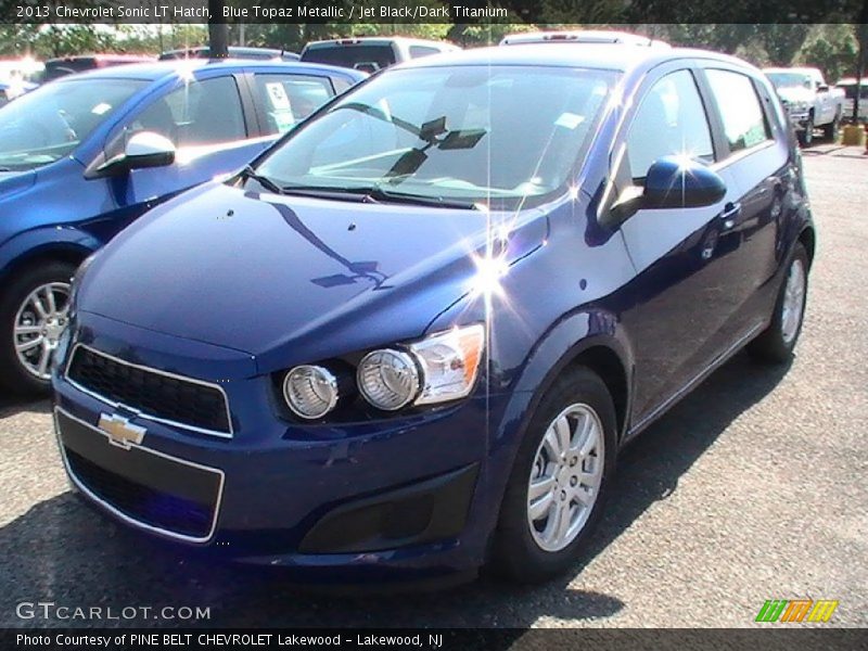 Blue Topaz Metallic / Jet Black/Dark Titanium 2013 Chevrolet Sonic LT Hatch