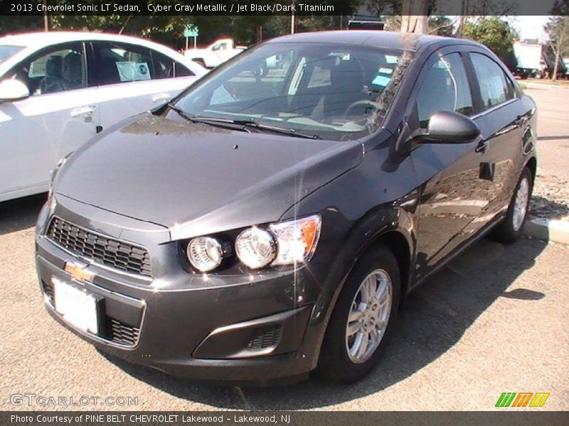 Cyber Gray Metallic / Jet Black/Dark Titanium 2013 Chevrolet Sonic LT Sedan