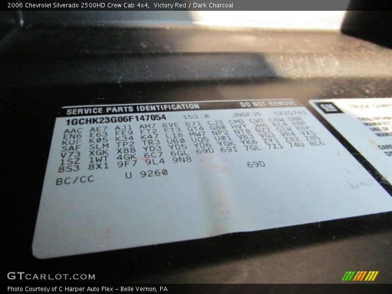Victory Red / Dark Charcoal 2006 Chevrolet Silverado 2500HD Crew Cab 4x4