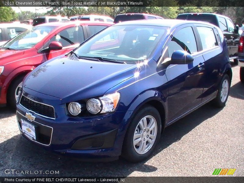 Blue Topaz Metallic / Jet Black/Dark Titanium 2013 Chevrolet Sonic LT Hatch