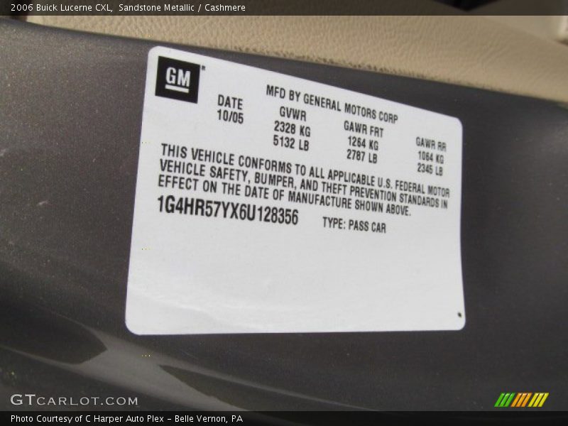 Sandstone Metallic / Cashmere 2006 Buick Lucerne CXL