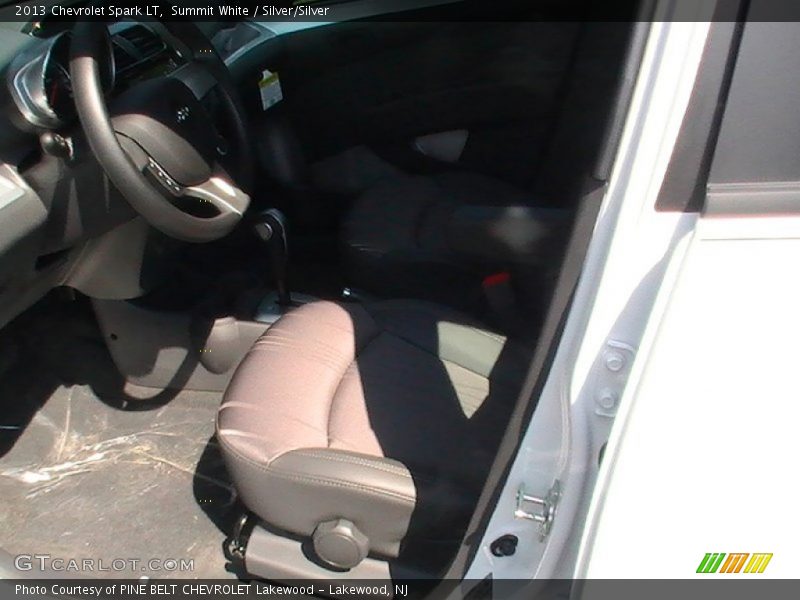 Summit White / Silver/Silver 2013 Chevrolet Spark LT