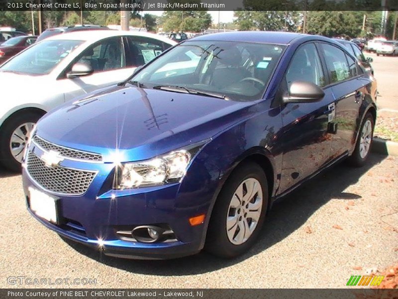 Blue Topaz Metallic / Jet Black/Medium Titanium 2013 Chevrolet Cruze LS
