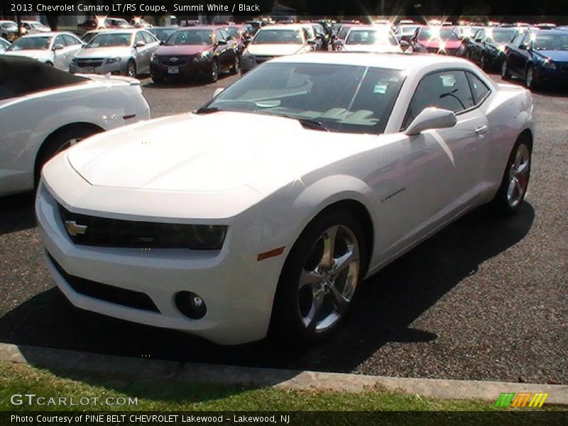 Summit White / Black 2013 Chevrolet Camaro LT/RS Coupe