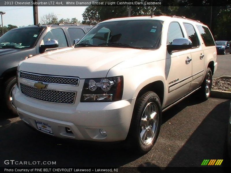 White Diamond Tricoat / Light Cashmere/Dark Cashmere 2013 Chevrolet Suburban LTZ 4x4