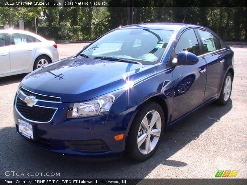 Blue Topaz Metallic / Jet Black 2013 Chevrolet Cruze LT