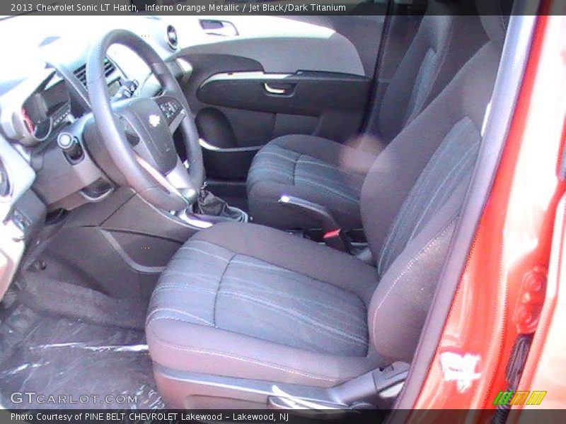 Inferno Orange Metallic / Jet Black/Dark Titanium 2013 Chevrolet Sonic LT Hatch