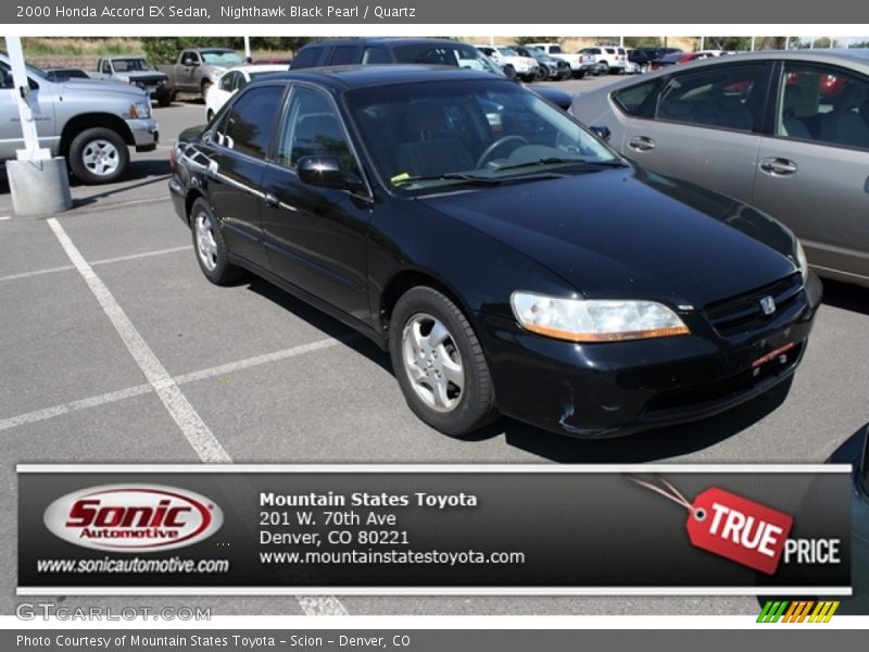 Nighthawk Black Pearl / Quartz 2000 Honda Accord EX Sedan