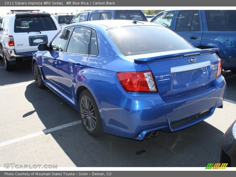WR Blue Mica / Carbon Black 2011 Subaru Impreza WRX Sedan