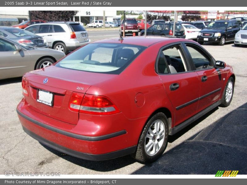 Laser Red / Slate Gray 2005 Saab 9-3 Linear Sport Sedan