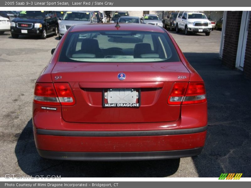 Laser Red / Slate Gray 2005 Saab 9-3 Linear Sport Sedan