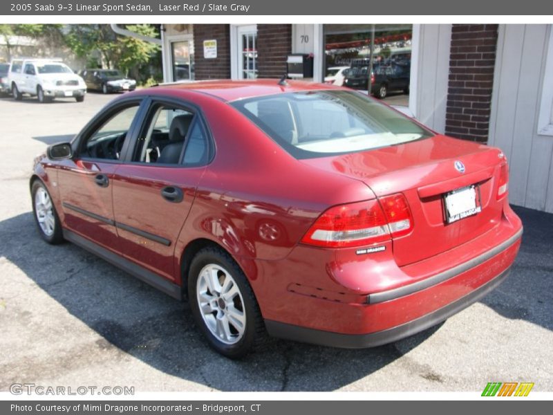 Laser Red / Slate Gray 2005 Saab 9-3 Linear Sport Sedan