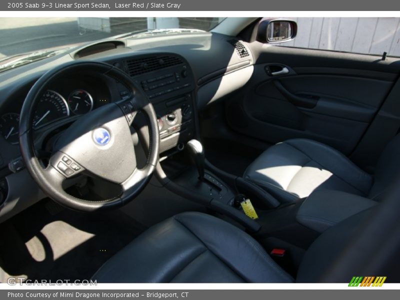 Laser Red / Slate Gray 2005 Saab 9-3 Linear Sport Sedan