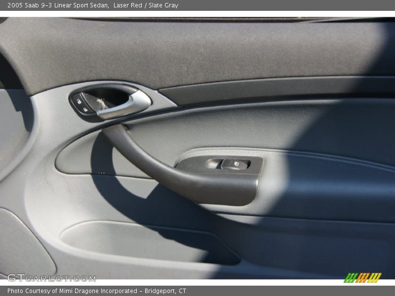 Laser Red / Slate Gray 2005 Saab 9-3 Linear Sport Sedan