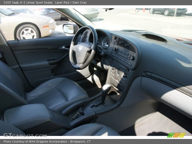 Laser Red / Slate Gray 2005 Saab 9-3 Linear Sport Sedan