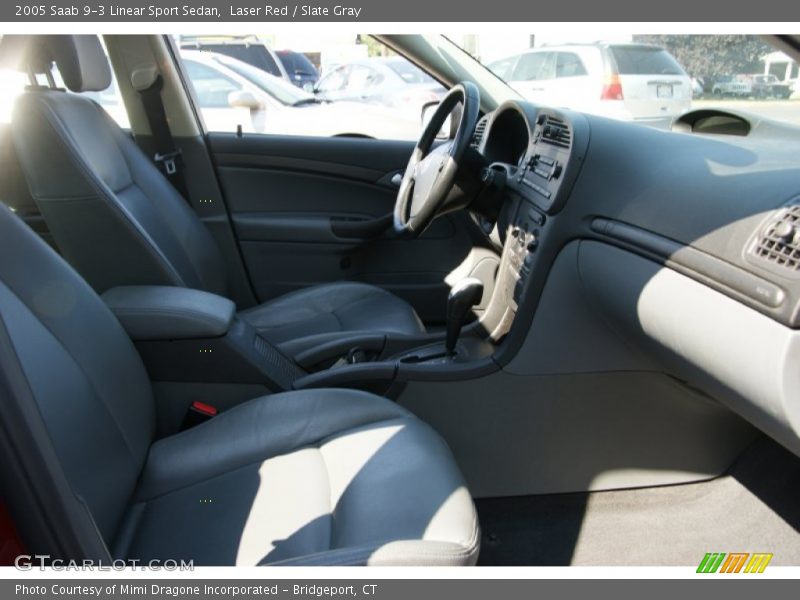 Laser Red / Slate Gray 2005 Saab 9-3 Linear Sport Sedan