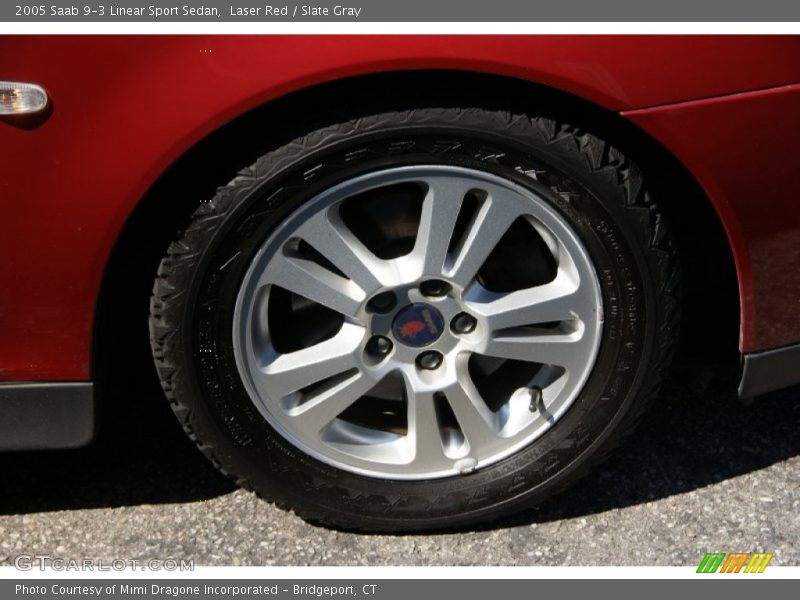Laser Red / Slate Gray 2005 Saab 9-3 Linear Sport Sedan