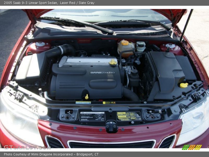 Laser Red / Slate Gray 2005 Saab 9-3 Linear Sport Sedan
