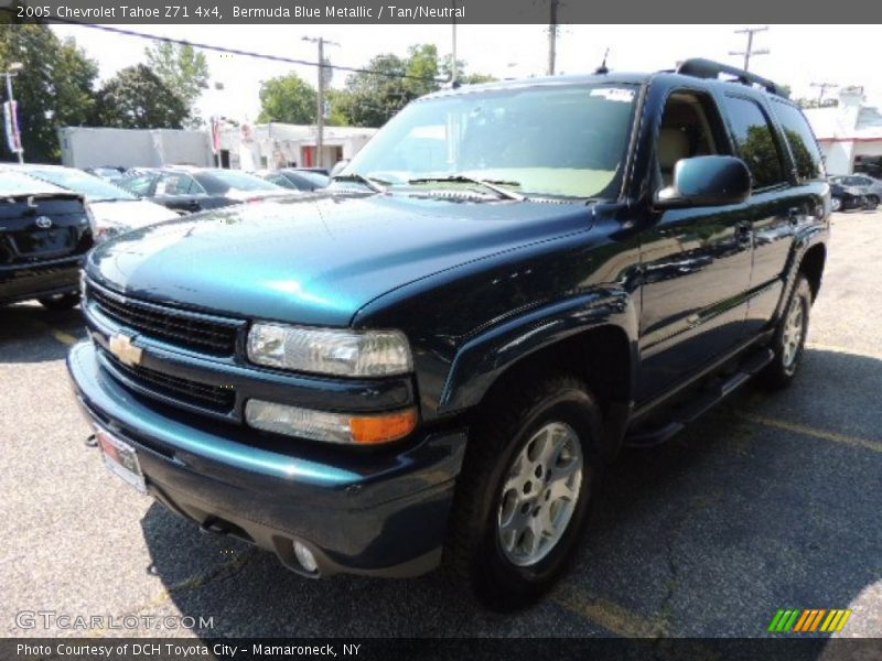 Bermuda Blue Metallic / Tan/Neutral 2005 Chevrolet Tahoe Z71 4x4
