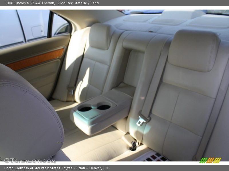 Vivid Red Metallic / Sand 2008 Lincoln MKZ AWD Sedan