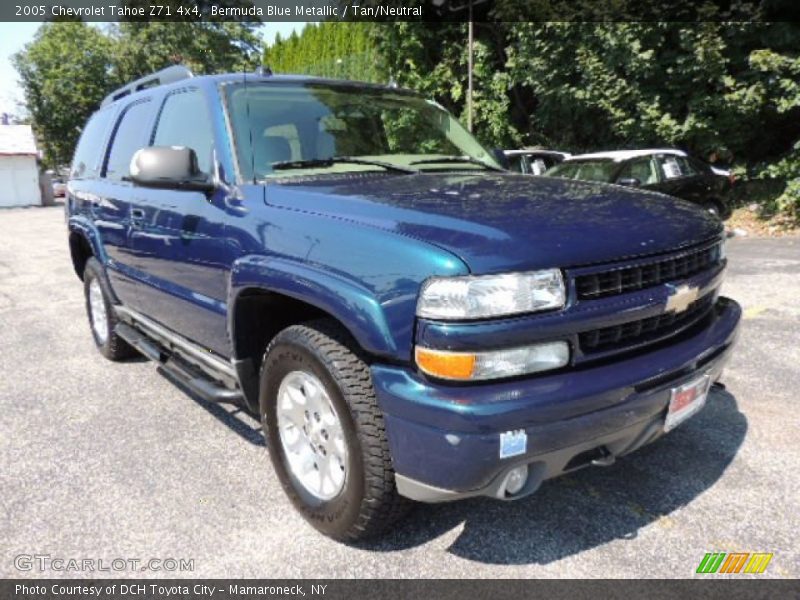 Bermuda Blue Metallic / Tan/Neutral 2005 Chevrolet Tahoe Z71 4x4