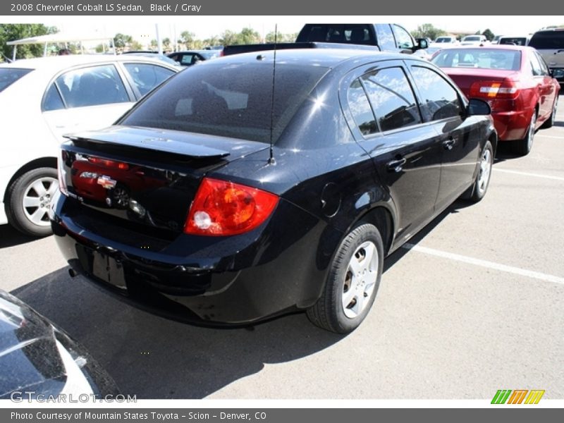 Black / Gray 2008 Chevrolet Cobalt LS Sedan