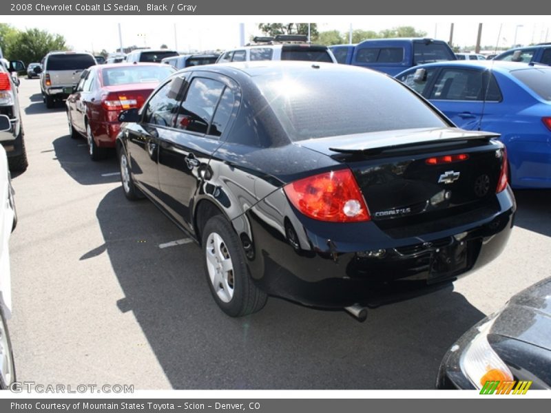 Black / Gray 2008 Chevrolet Cobalt LS Sedan