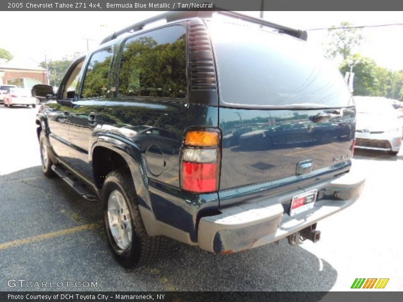 Bermuda Blue Metallic / Tan/Neutral 2005 Chevrolet Tahoe Z71 4x4