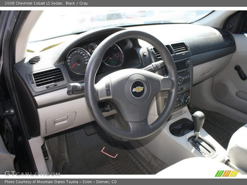 Black / Gray 2008 Chevrolet Cobalt LS Sedan