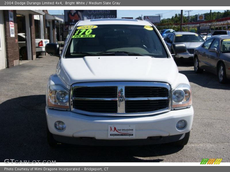 Bright White / Medium Slate Gray 2004 Dodge Durango Limited 4x4