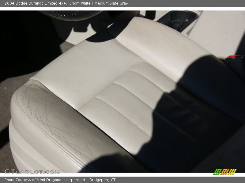 Bright White / Medium Slate Gray 2004 Dodge Durango Limited 4x4