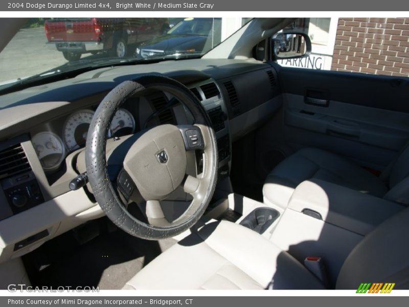 Bright White / Medium Slate Gray 2004 Dodge Durango Limited 4x4