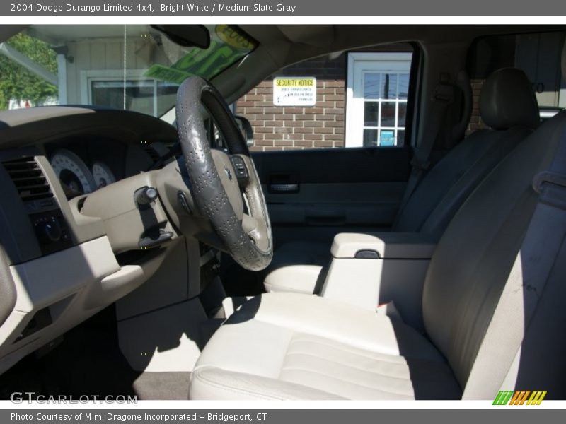 Bright White / Medium Slate Gray 2004 Dodge Durango Limited 4x4