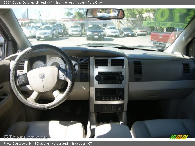 Bright White / Medium Slate Gray 2004 Dodge Durango Limited 4x4