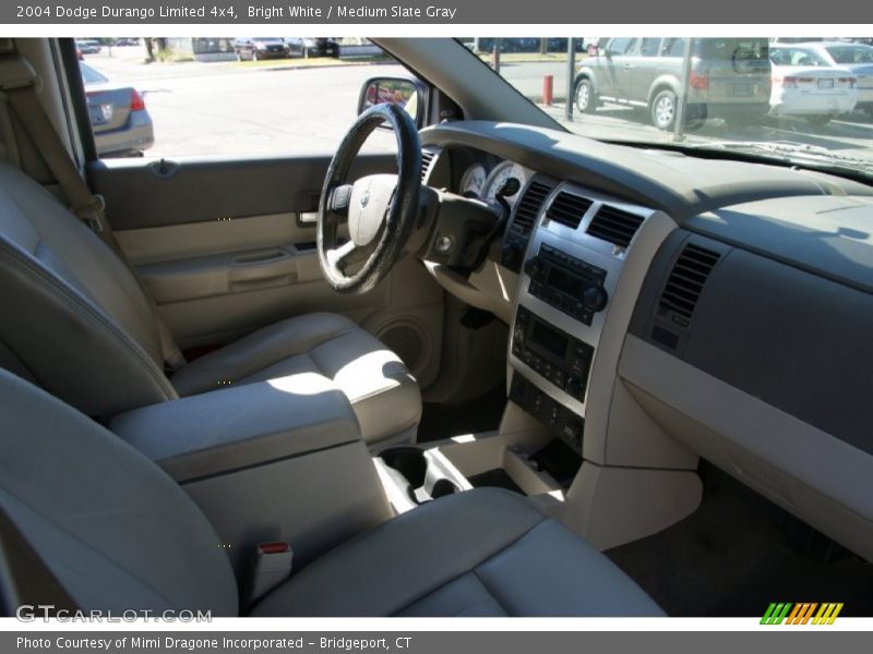 Bright White / Medium Slate Gray 2004 Dodge Durango Limited 4x4
