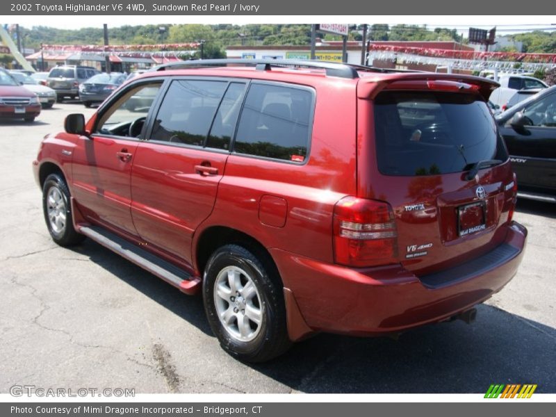 Sundown Red Pearl / Ivory 2002 Toyota Highlander V6 4WD