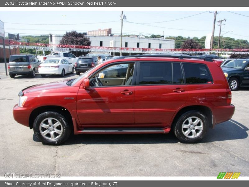 Sundown Red Pearl / Ivory 2002 Toyota Highlander V6 4WD