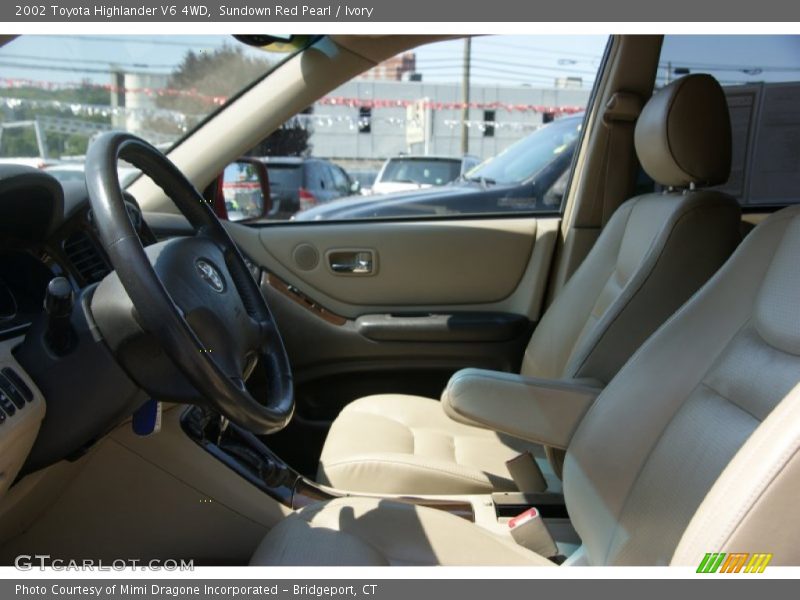 Sundown Red Pearl / Ivory 2002 Toyota Highlander V6 4WD