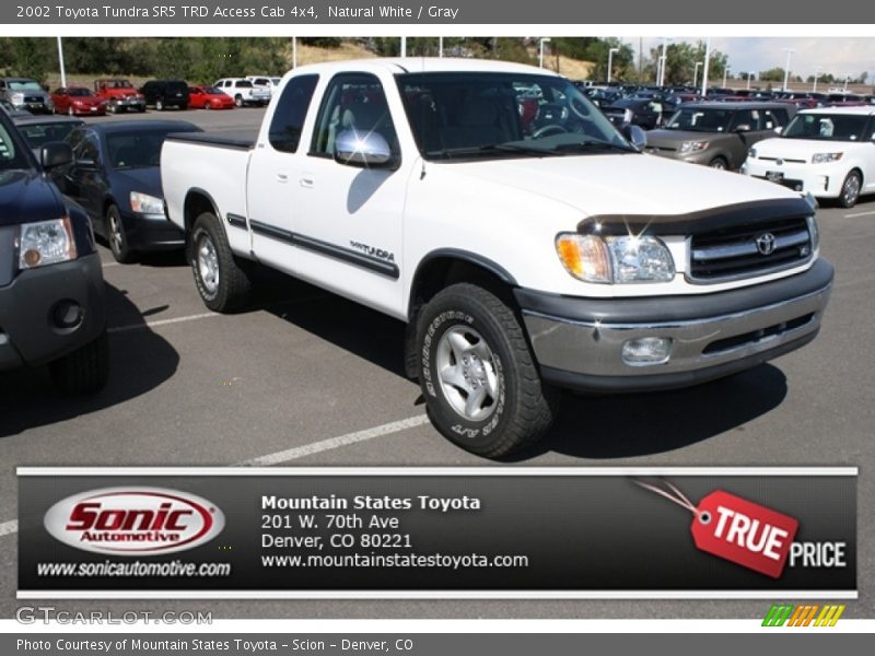 Natural White / Gray 2002 Toyota Tundra SR5 TRD Access Cab 4x4