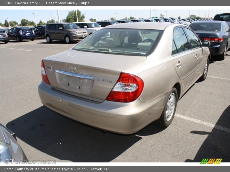 Desert Sand Mica / Taupe 2002 Toyota Camry LE