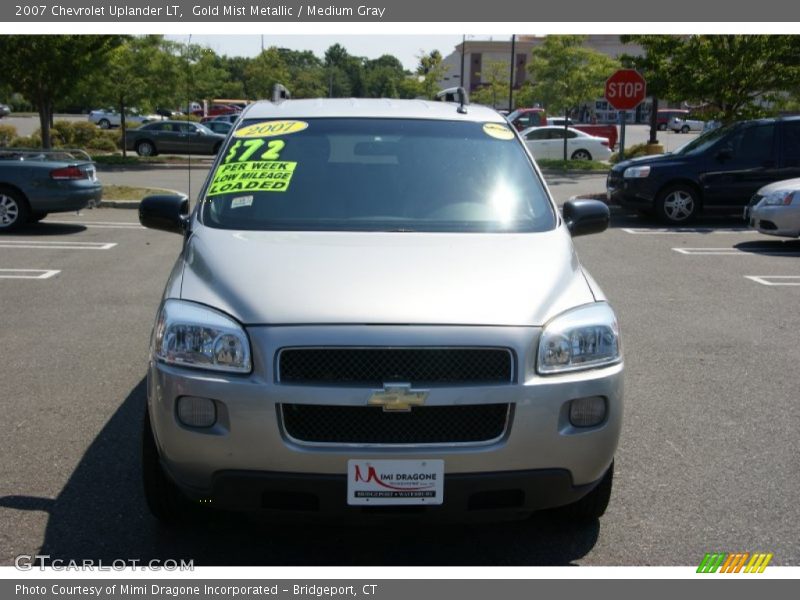 Gold Mist Metallic / Medium Gray 2007 Chevrolet Uplander LT