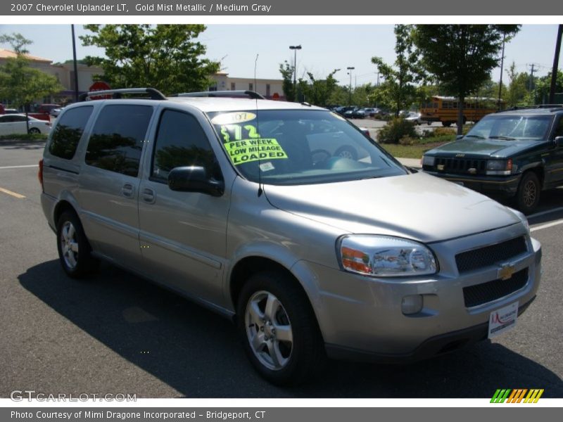 Gold Mist Metallic / Medium Gray 2007 Chevrolet Uplander LT
