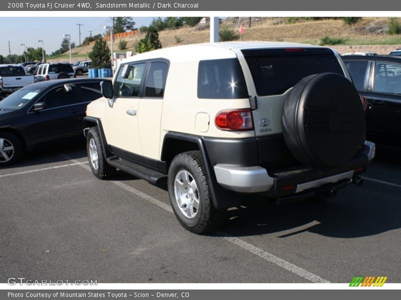 Sandstorm Metallic / Dark Charcoal 2008 Toyota FJ Cruiser 4WD