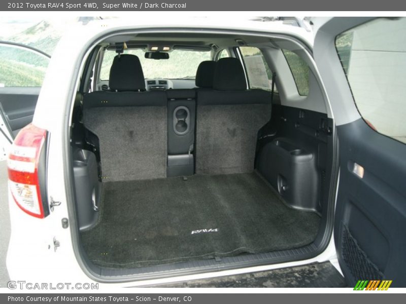 Super White / Dark Charcoal 2012 Toyota RAV4 Sport 4WD